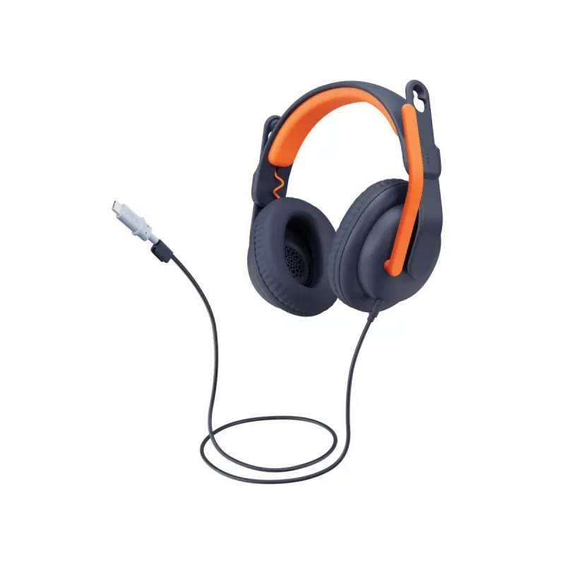 LOGITECH Zone Learn – USB-C – headset – On Ear – Classic Blue