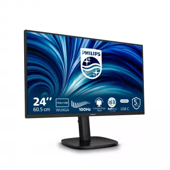 Philips 3000 series 24B2N3200D/00 počítačový monitor 61,2 cm (24,1 palca) 1920 x 1200 pixelov WUXGA LCD čierny