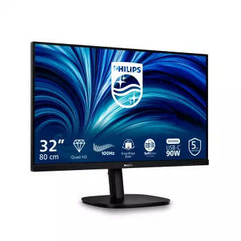 Philips 32B2U3601/00 počítačový monitor 80 cm (31,5 palca) 2560 x 1440 pixelov Quad HD LCD čierny