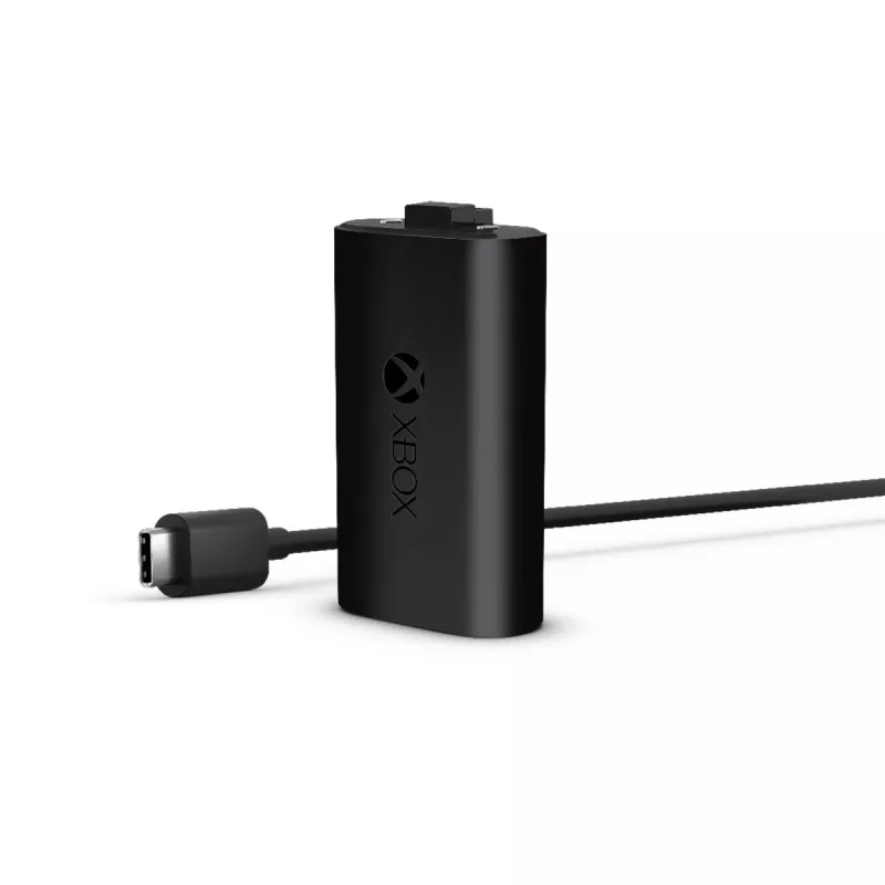 Microsoft Xbox Play & Charge Kit (SXW-00002) nabíjateľná batéria s káblom USB-C, čierna