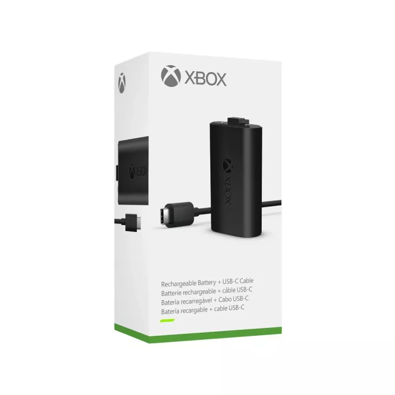 Microsoft Xbox Play & Charge Kit (SXW-00002) nabíjateľná batéria s káblom USB-C, čierna