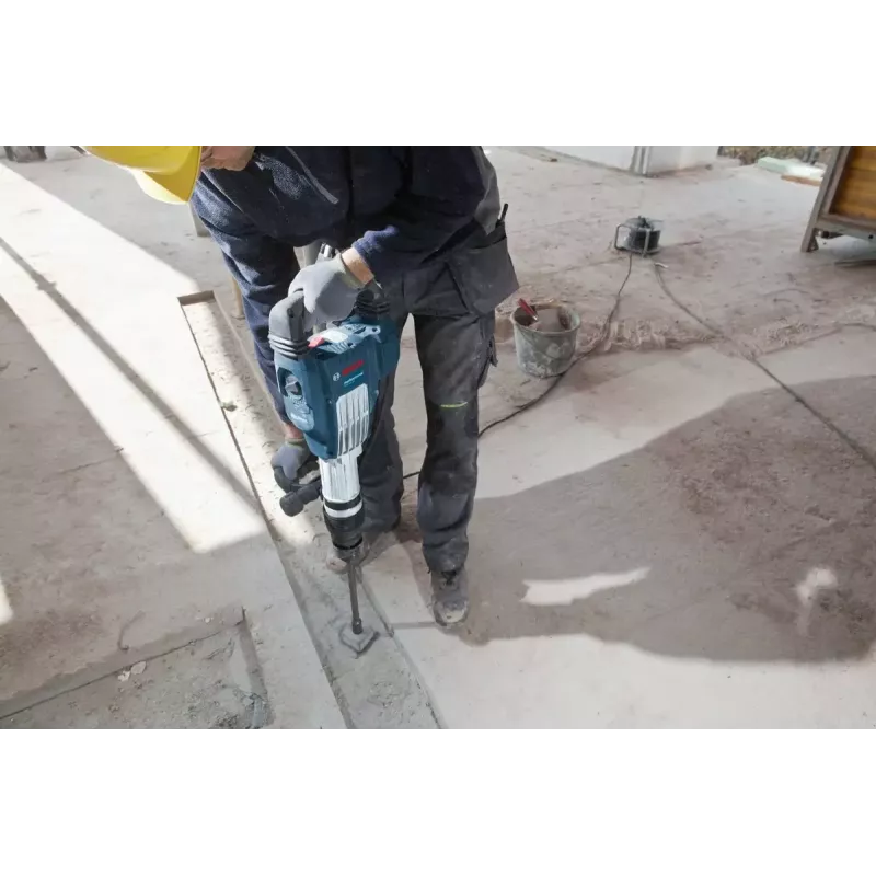 Vŕtacie kladivo Bosch GSH11VC čierna modrá nerez 1700 W