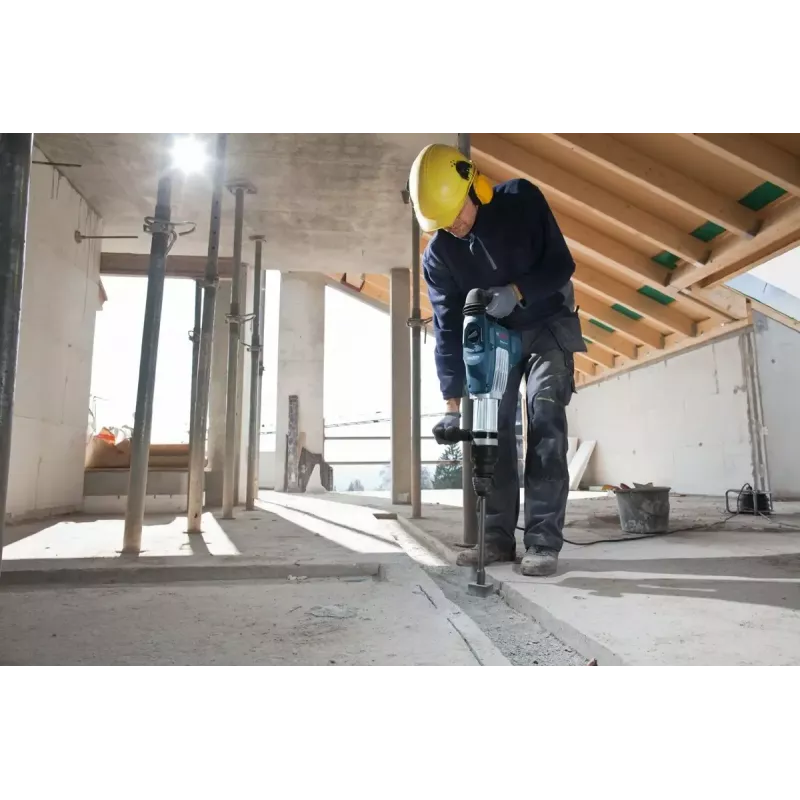 Vŕtacie kladivo Bosch GSH11VC čierna modrá nerez 1700 W