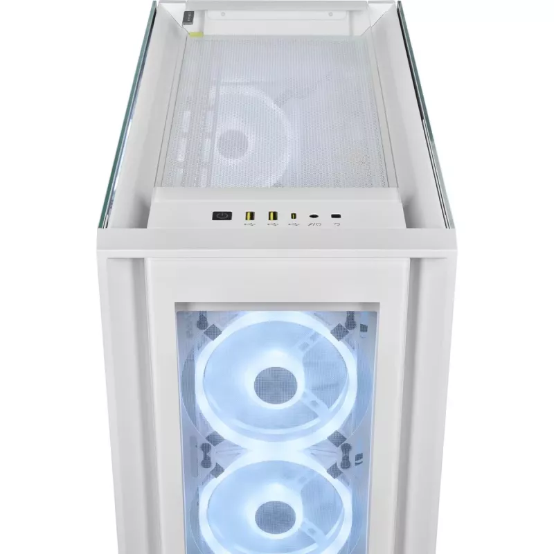 CORSAIR Mid-Tower Smart Case - iCUE 5000X - RGB QL Edition Tempered Glass True - biela