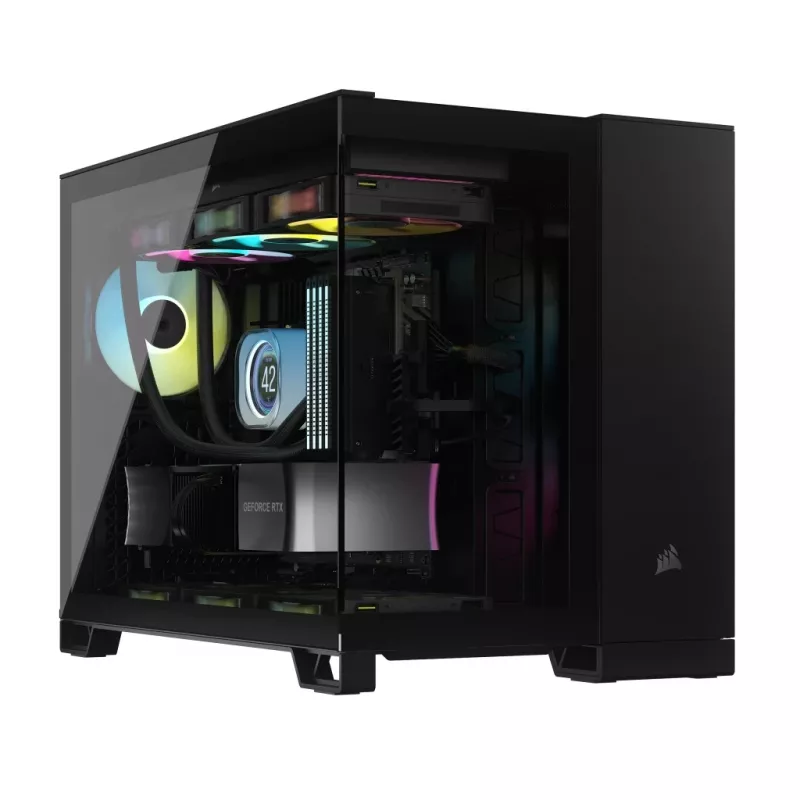 CORSAIR PC skriňa - iCUE Link 2500X RGB Micro ATX Dual Chamber čierna