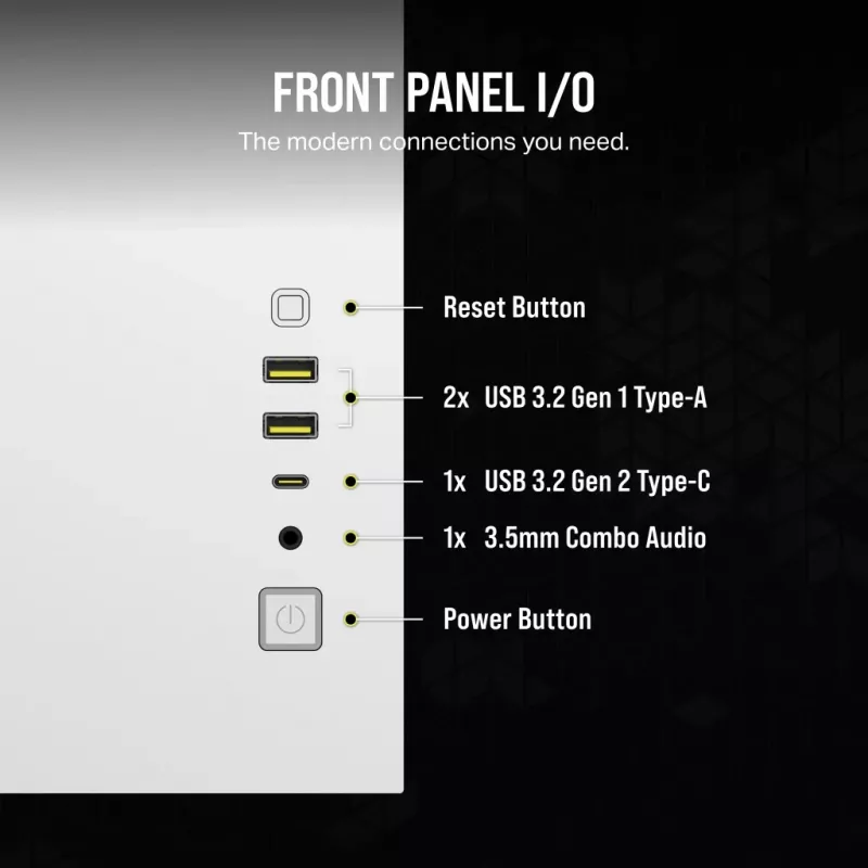 CORSAIR PC skriňa – iCUE LINK 2500X RGB Micro-ATX Dual-Chamber biela