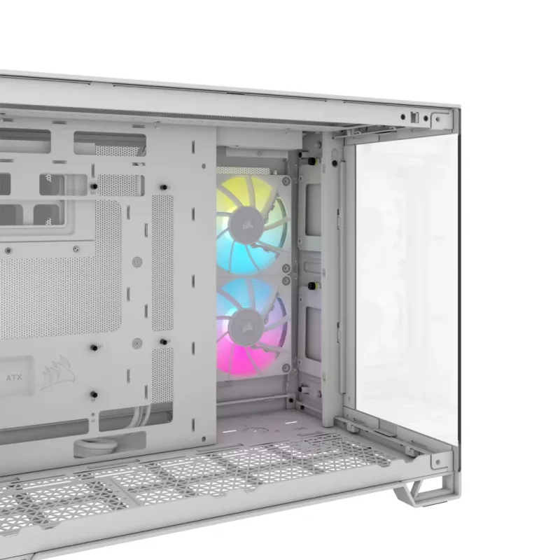 CORSAIR PC skriňa – iCUE LINK 2500X RGB Micro-ATX Dual-Chamber biela