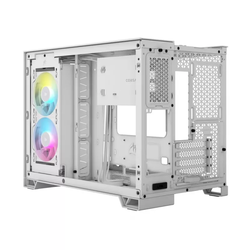 CORSAIR PC skriňa – iCUE LINK 2500X RGB Micro-ATX Dual-Chamber biela
