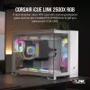 CORSAIR PC skriňa – iCUE LINK 2500X RGB Micro-ATX Dual-Chamber biela
