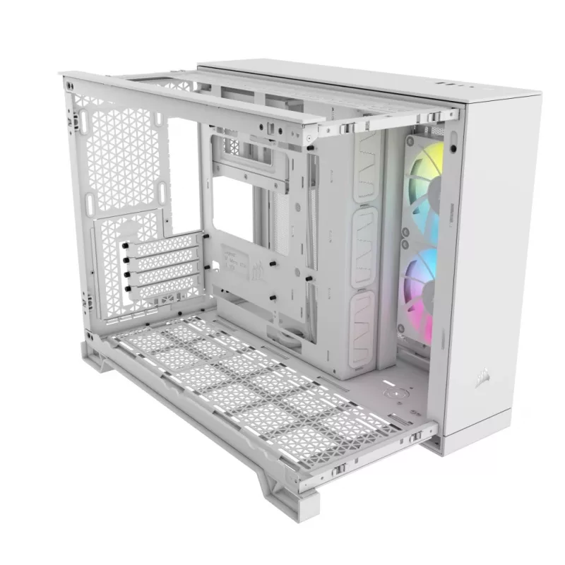 CORSAIR PC skriňa – iCUE LINK 2500X RGB Micro-ATX Dual-Chamber biela