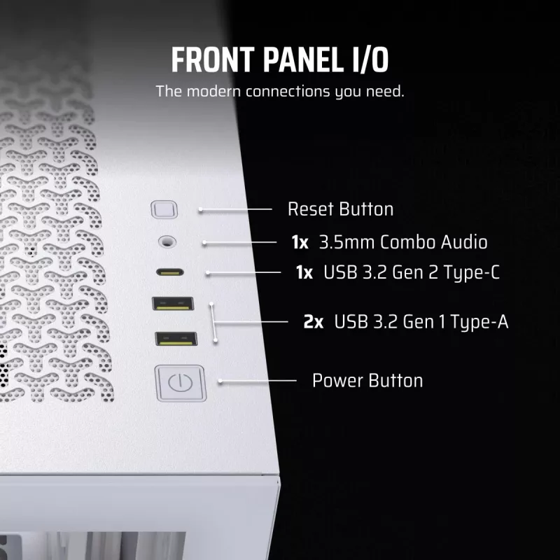 CORSAIR PC skriňa - 3500X Mid-Tower - biela