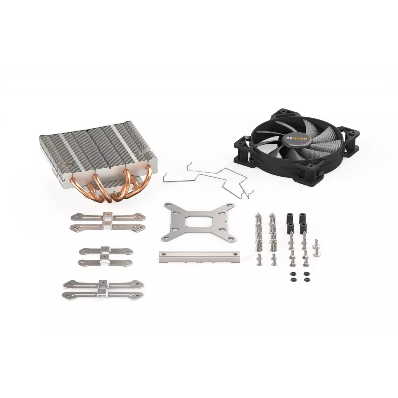 Chladič procesora be quiet! Shadow Rock LP, 120 mm ventilátor, Intel LGA1700/1200/1150/1151/1155/2011 Square ILM, AMD AM5/AM4/AM3(+)/AM2(+)/FM1/FM2(+), 130 W TDP, výška 75,4 mm