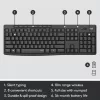 LOGITECH Mk295 Silent Wireless Combo Graphite Azerty belgická