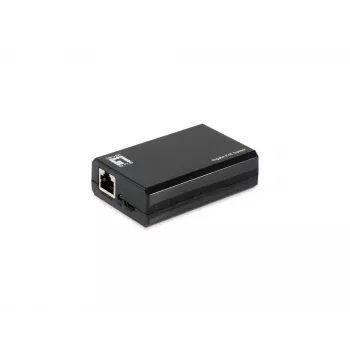 LevelOne Gigabit PoE bt na USB-C PD 3.0 splitter, IEEE 802.3af, IEEE 802.3at, IEEE 802.3bt, 10/100/1000Base-T(X), čierna, aktivita, pripojenie, napájanie, 0 - 40 °C, 0 - 70 °C