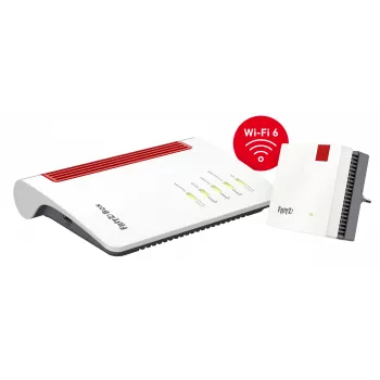 Mesh set 7530 AX + 1200 AX dvojpásmový (2,4 GHz / 5 GHz) Wi-Fi 6 (802.11ax) červená, biela 4 3G interný