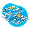 Mesh set 7530 AX + 1200 AX dvojpásmový (2,4 GHz / 5 GHz) Wi-Fi 6 (802.11ax) červená, biela 4 3G interný