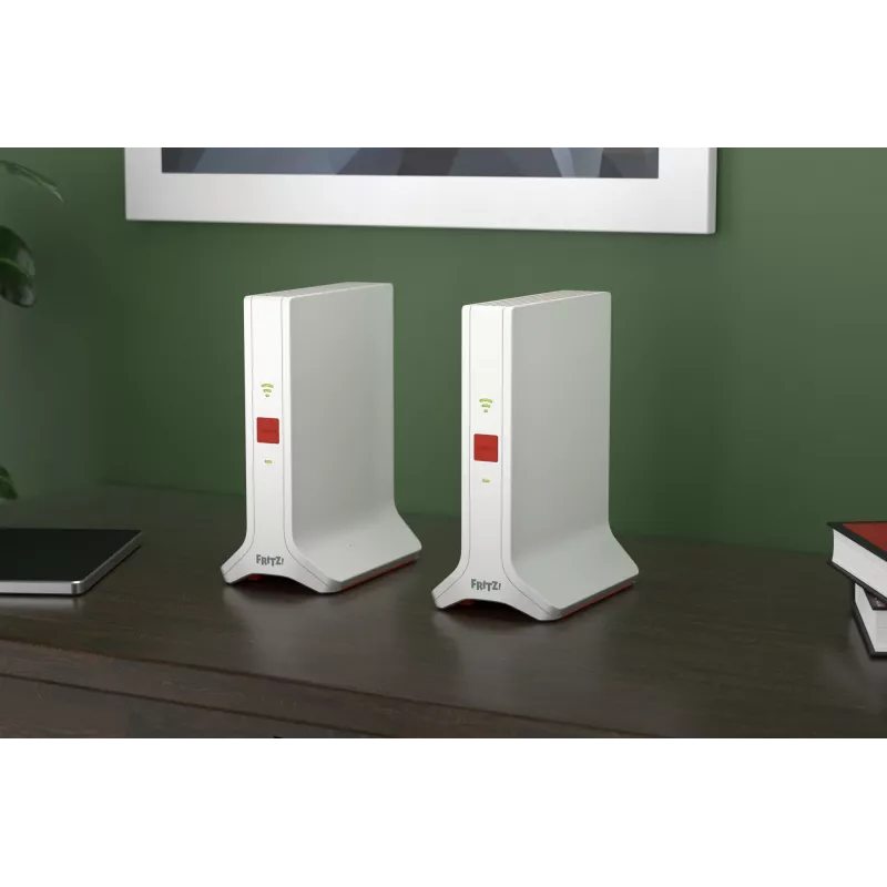 Mesh set 4200 dvojpásmový (2,4 GHz / 5 GHz) Wi-Fi 6E (802.11ax) červená, biela 2x2/4x4