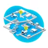 Powerline adaptér AVM FRITZ!Powerline 1240 AX 1200 Mbit/s Ethernet LAN Wi‑Fi biely