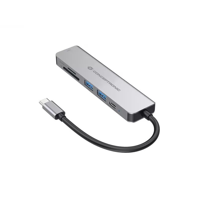 Conceptronic DONN02G dokovacia stanica/port replikátor USB 3.2 Gen 1 (3.1 Gen 1) Type-C hliník