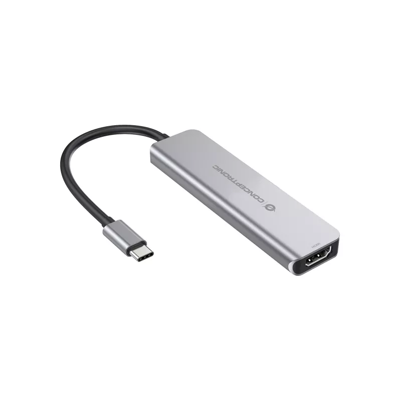 Conceptronic DONN02G dokovacia stanica/port replikátor USB 3.2 Gen 1 (3.1 Gen 1) Type-C hliník
