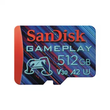 WESTERN DIGITAL SanDisk GamePlay microSD karta pre mobilné a handheld konzolové hranie – 512 GB – 90 MB/s130 MB/s UHS-I