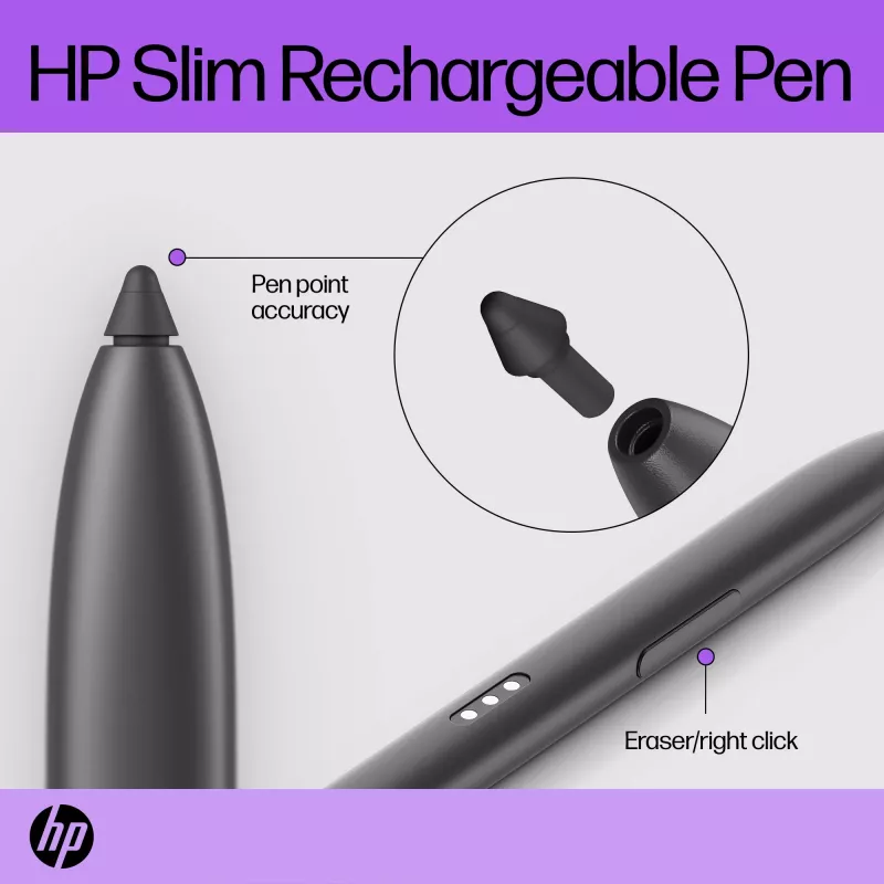 HP tenké nabíjacie pero HP tenké nabíjacie pero čierne s integrovanou batériou