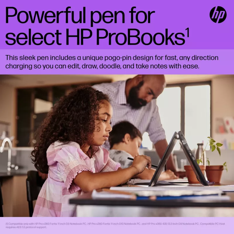 HP tenké nabíjacie pero HP tenké nabíjacie pero čierne s integrovanou batériou