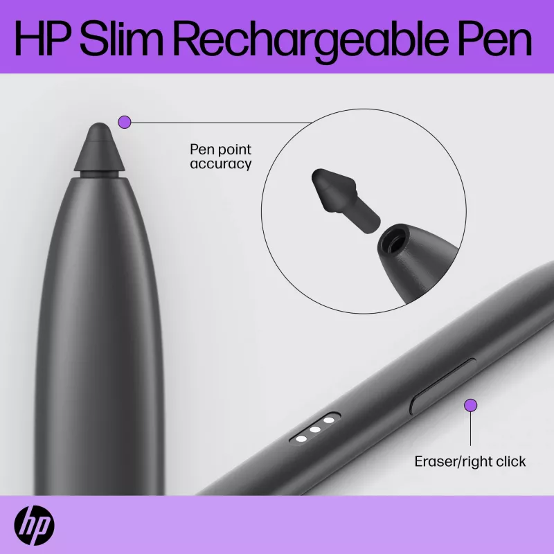 HP tenké nabíjacie pero HP tenké nabíjacie pero čierne s integrovanou batériou