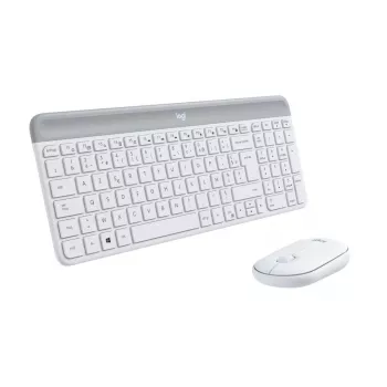 LOGITECH tenká bezdrôtová klávesnica a myš Combo Mk470 - Offwhite - Azerty French