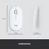 LOGITECH tenká bezdrôtová klávesnica a myš Combo Mk470 - Offwhite - Azerty French