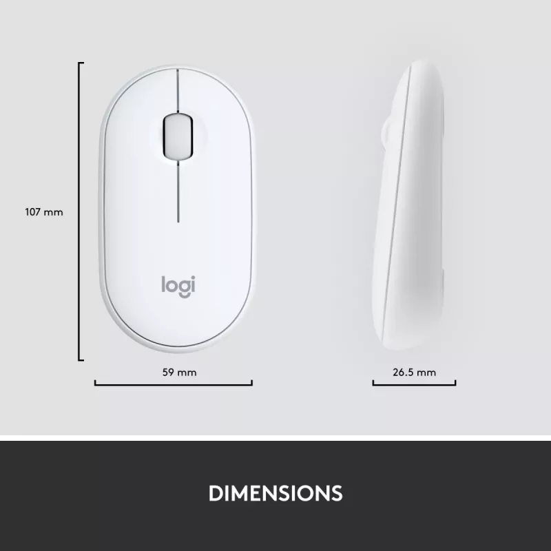 LOGITECH tenká bezdrôtová klávesnica a myš Combo Mk470 - Offwhite - Azerty French