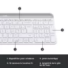 LOGITECH tenká bezdrôtová klávesnica a myš Combo Mk470 - Offwhite - Azerty French