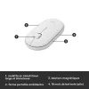 LOGITECH tenká bezdrôtová klávesnica a myš Combo Mk470 - Offwhite - Azerty French
