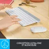 LOGITECH tenká bezdrôtová klávesnica a myš Combo Mk470 - Offwhite - Azerty French