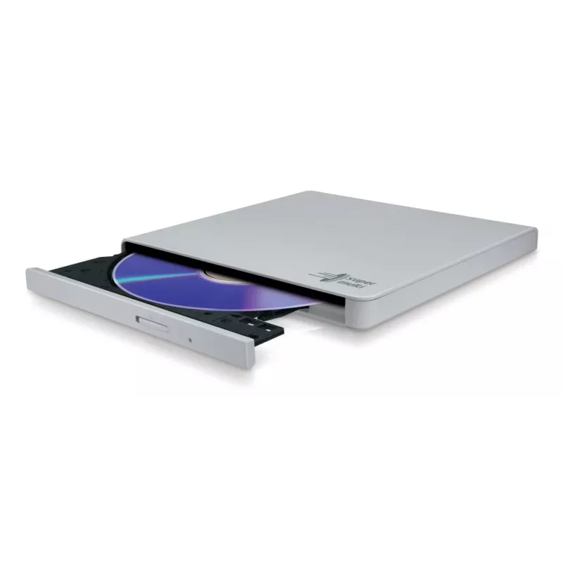 HITACHI-LG DATA STORAGE tenký prenosný DVD-writer - Gp57eb40 - USB 2.0 - White