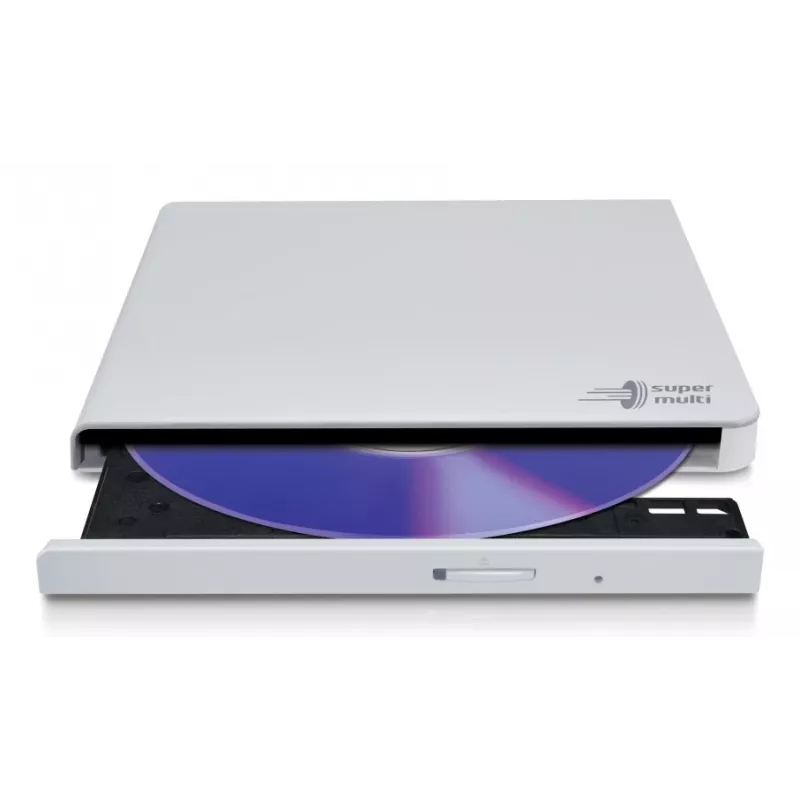 HITACHI-LG DATA STORAGE tenký prenosný DVD-writer - Gp57eb40 - USB 2.0 - White