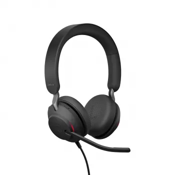 Jabra Evolve2 40 SE USB-A, UC Stereo, káblový, telefonovanie/hudba, 20 - 20000 Hz, 188 g, headset, čierna