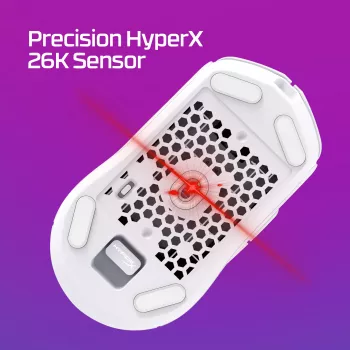 HyperX Pulsefire Haste 2 - bezdrôtová herná myš (biela)