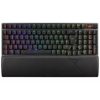 ASUS ROG Strix Scope II 96 Wireless klávesnica herná USB + RF Wireless + Bluetooth QWERTZ nemecká čierna