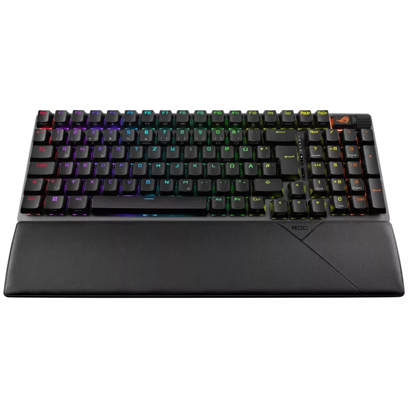 ASUS ROG Strix Scope II 96 Wireless klávesnica herná USB + RF Wireless + Bluetooth QWERTZ nemecká čierna