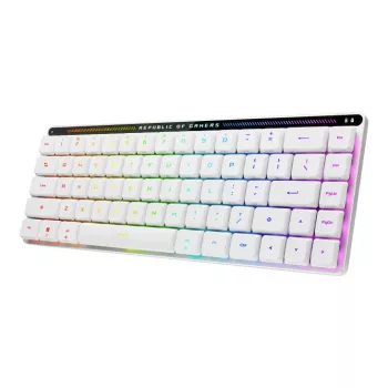 ASUS ROG Falchion RX Low Profile klávesnica herná USB + RF Wireless + Bluetooth QWERTZ biela