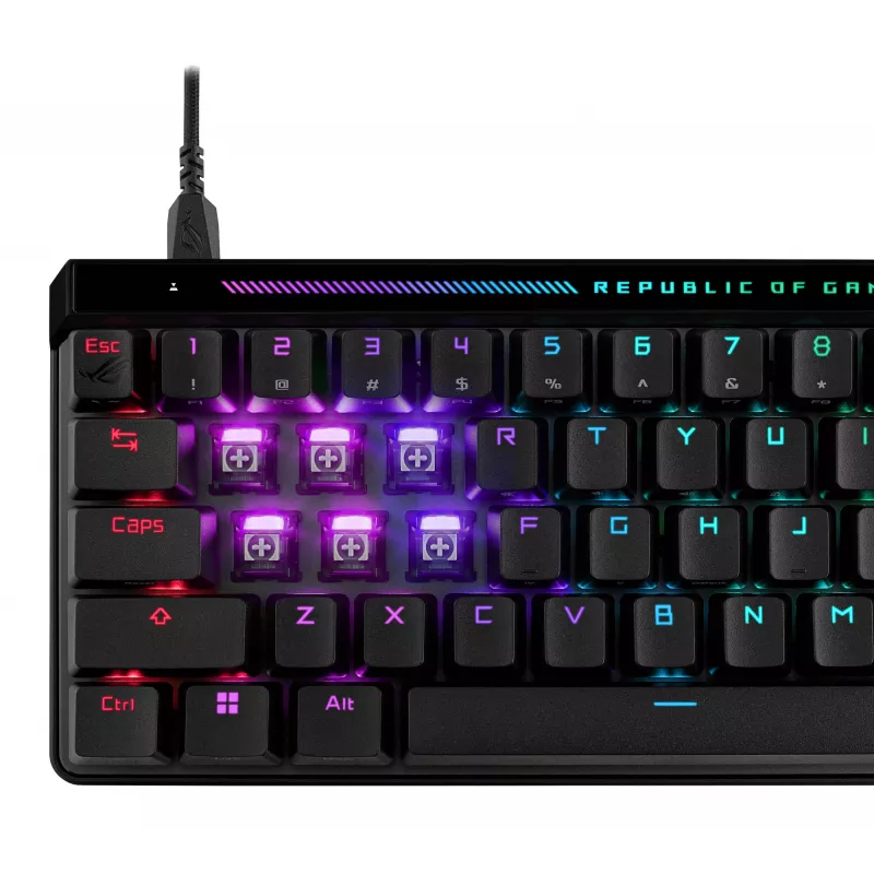 ASUS ROG Falchion Ace HFX klávesnica herná USB QWERTZ nemecká čierna