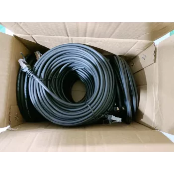 Equip Cat.6 S/FTP patch kábel, 2,0 m, čierny, 34 ks/balenie