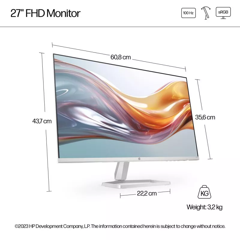 HP Desktop Monitor - Séria 5 527sw - 27
