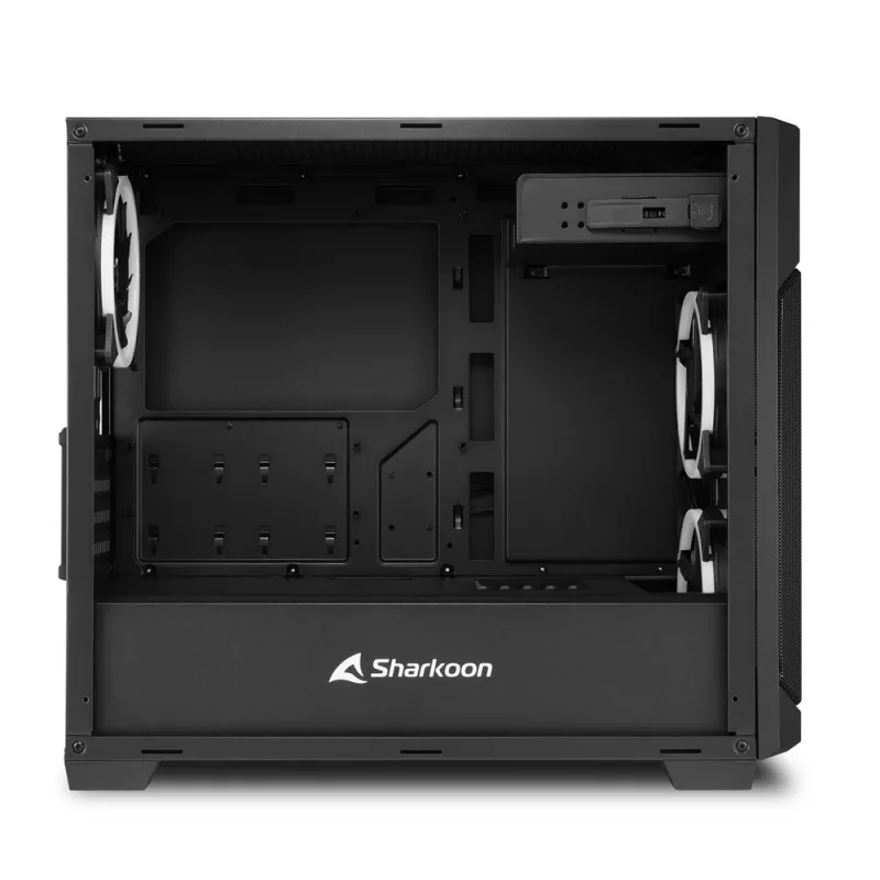 SHARKOON skriňa V1000 RGB Micro Tower čierna