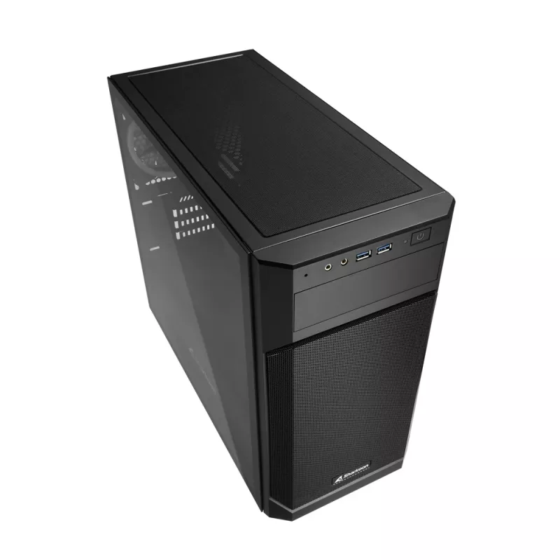 SHARKOON skriňa V1000 RGB Micro Tower čierna