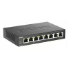 Neřízený switch D-Link DGS-1008P/E, L2, 8 portov, PoE