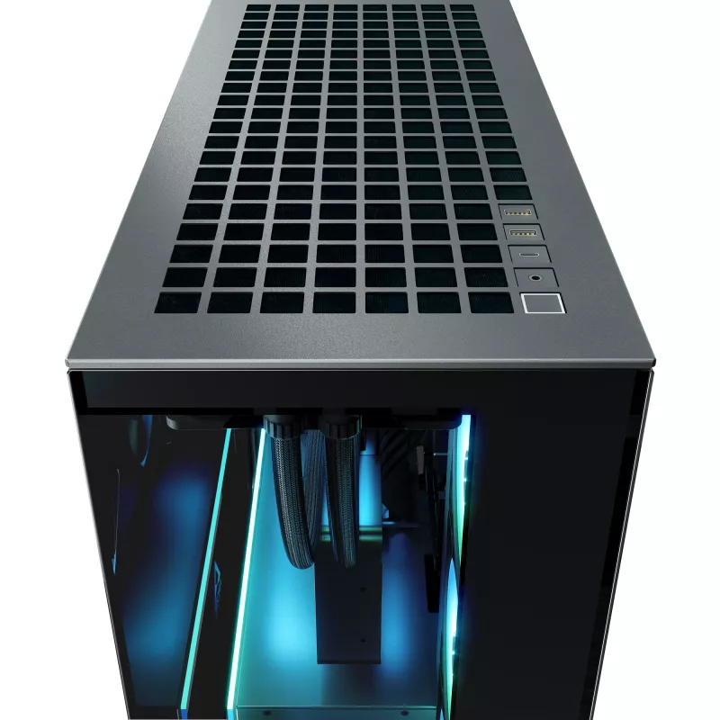 ARCTIC Xtender VG (Mirror Black) Premium E-ATX PC skriňa s vertikálnym držiakom GPU