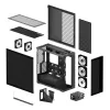 ARCTIC Xtender VG (Mirror Black) Premium E-ATX PC skriňa s vertikálnym držiakom GPU