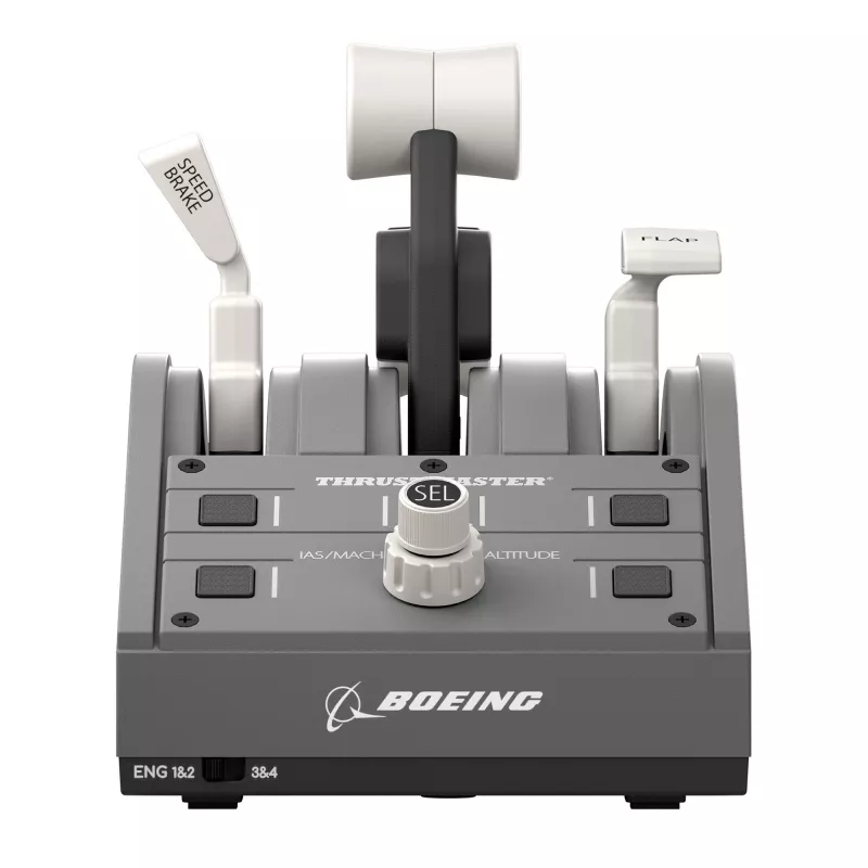 Thrustmaster TCA Yoke Pack Boeing Edition čierna, sivá USB Fightstick PC, Xbox, Xbox One, Xbox One S, Xbox One X, Xbox Series S, Xbox Series X